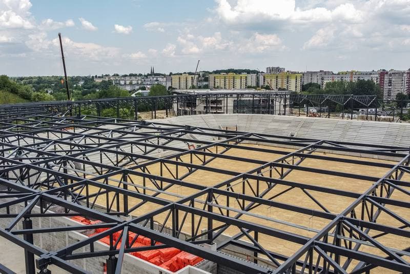 Football. Zaglebiowski Park Sportowy. Construction. 09.06.2021