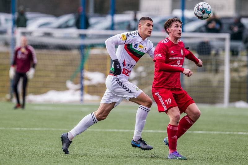 Football. Sparing. GKS Tychy - Fotbal Trinec. 23.01.2021