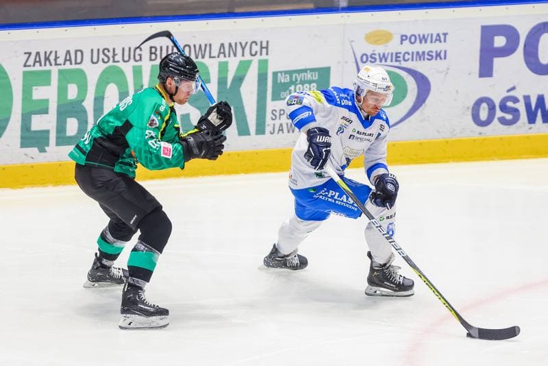 Ice Hockey. Tauron Hokej Liga. Re-Plast Unia Oswiecim - JKH GKS Jastrzebie. 29.10.2023