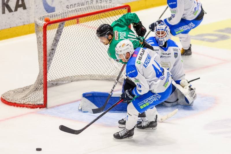 Ice Hockey. Tauron Hokej Liga. Re-Plast Unia Oswiecim - JKH GKS Jastrzebie. 29.10.2023