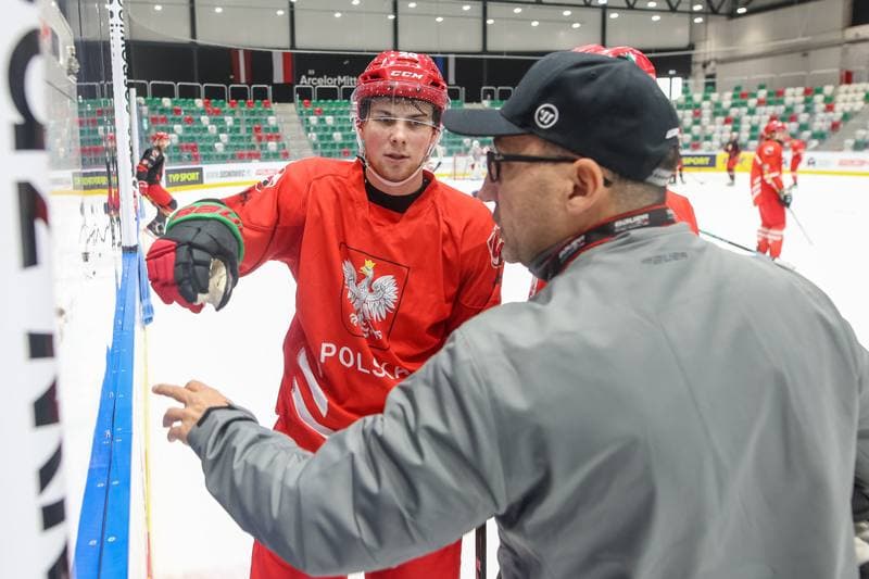 Ice Hockey. Poland national team. Training. 08.11.2023