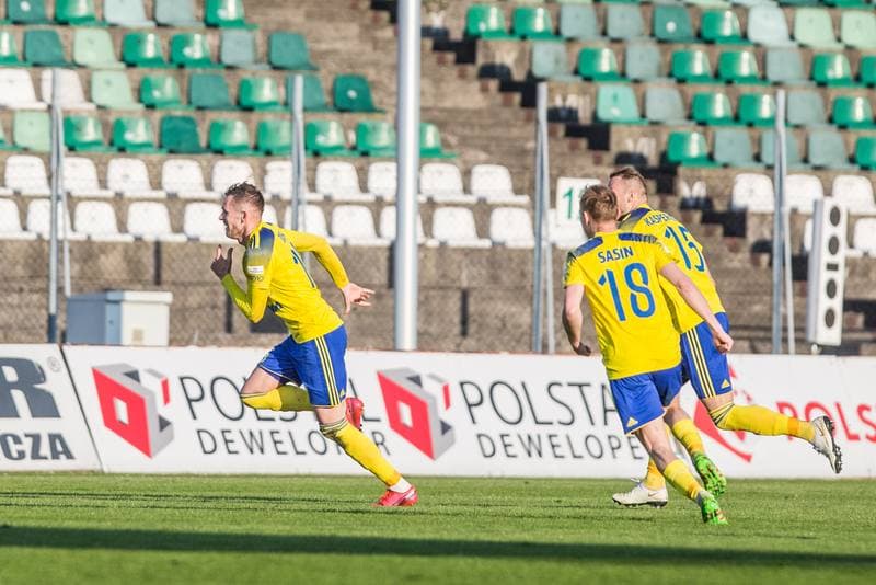 Football. Fortuna I Liga. Zaglebie Sosnowiec - Arka Gdynia. 28.04.2021
