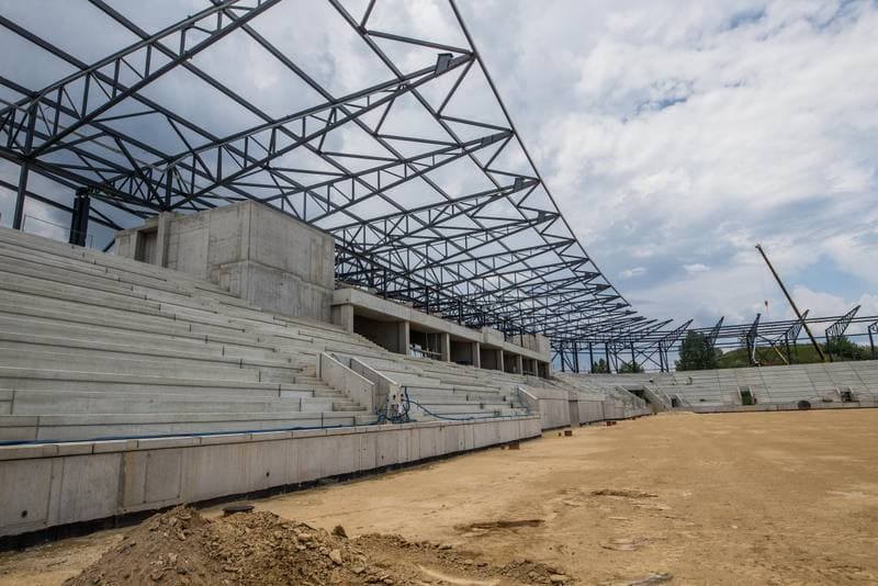 Football. Zaglebiowski Park Sportowy. Construction. 09.06.2021