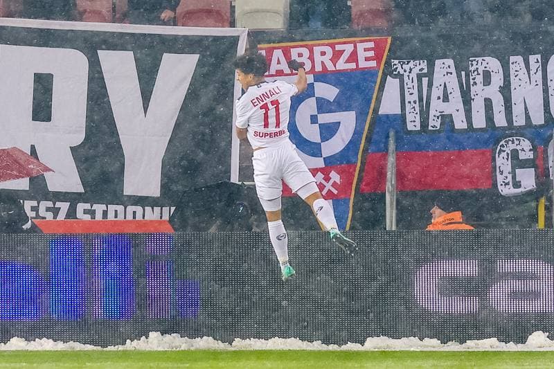 Football. PKO BP Ekstraklasa. Gornik Zabrze - Pogon Szczecin. 01.12.2023