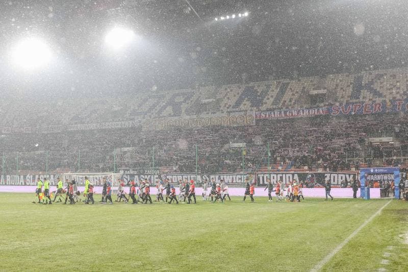 Football. PKO BP Ekstraklasa. Gornik Zabrze - Pogon Szczecin. 01.12.2023