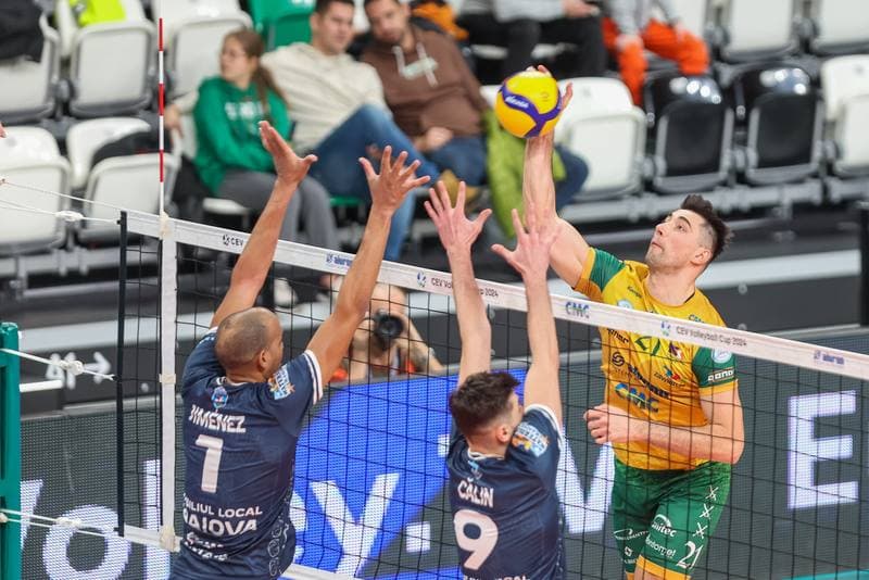 Volleyball. CEV Cup. Aluron CMC Warta Zawiercie - SCM Craiova. 13.12.2023