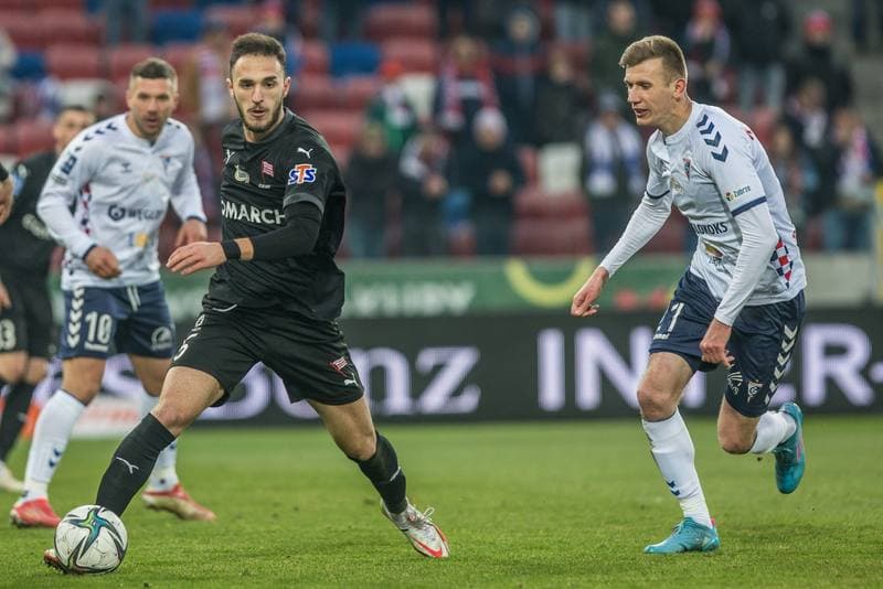 Football. PKO BP Ekstraklasa. Gornik Zabrze - Cracovia Krakow. 06.03.2022