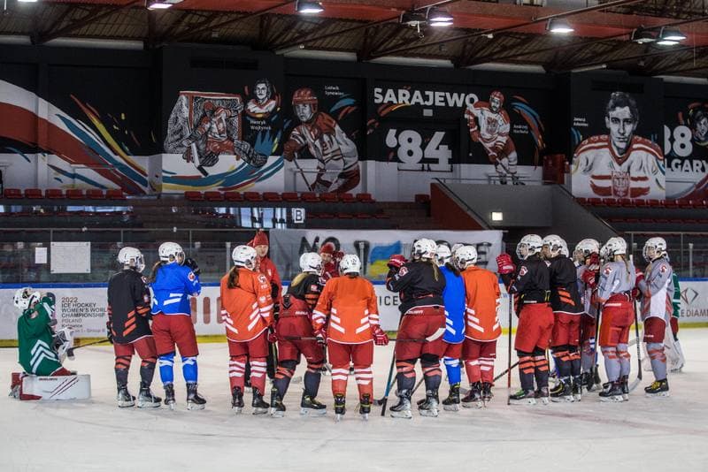 Ice Hockey. Poland national team. Training. 04.04.2022