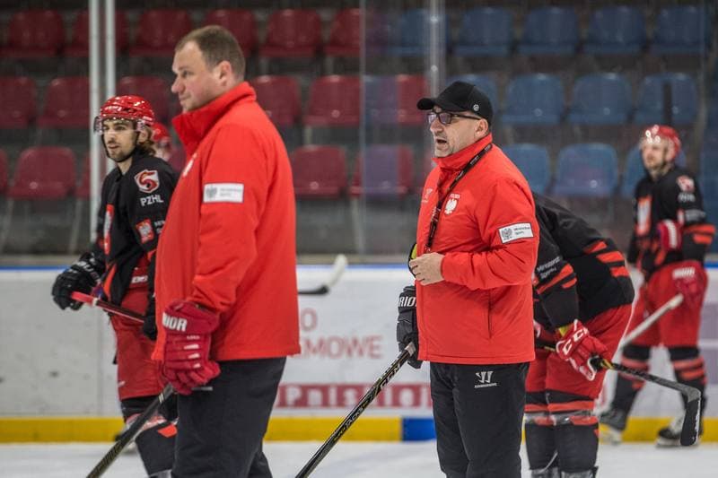 Ice Hockey. Poland national team. Training. 18.04.2022