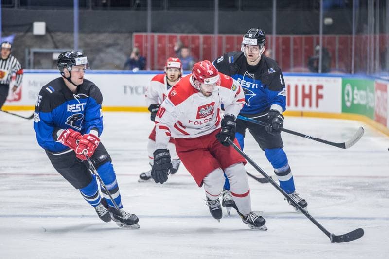 Ice Hockey. World Championship Division 1 Group B. Poland - Estonia. 26.04.2022