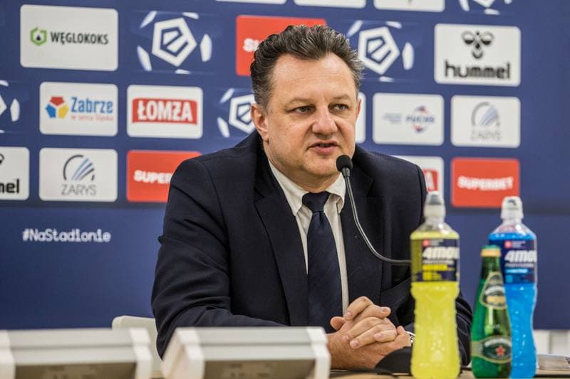 Football. Gornik Zabrze. Press Conference. 03.02.2022