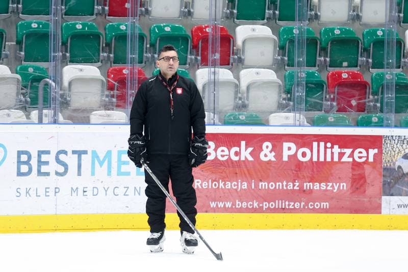 Ice Hockey. Poland national team. Training. 03.02.2024
