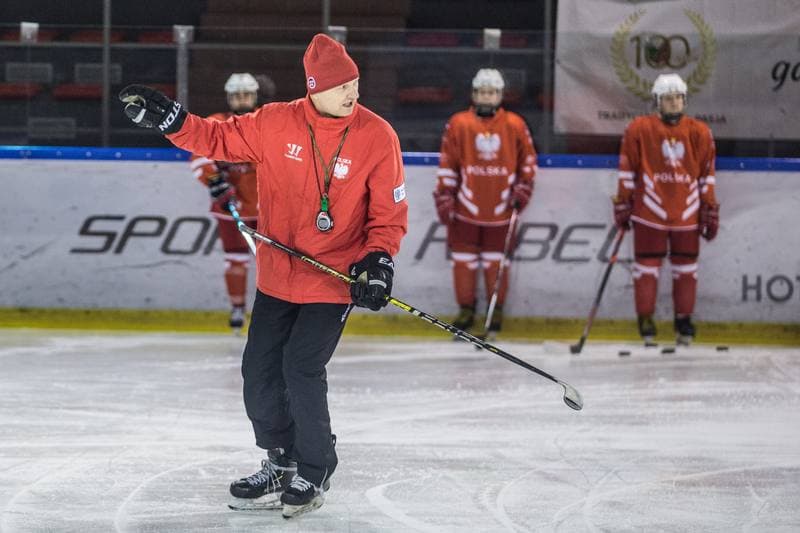 Ice Hockey. Poland national team. Training. 31.03.2022