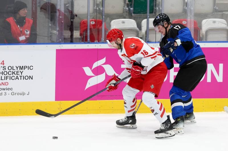 Ice Hockey. Men's Olympic Ice Hockey Qualifiers. Poland - Estonia. 08.02.2024