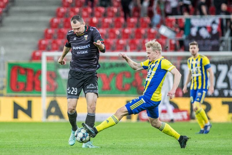 Football. Fortuna I Liga. GKS Tychy - Arka Gdynia. 07.04.2022