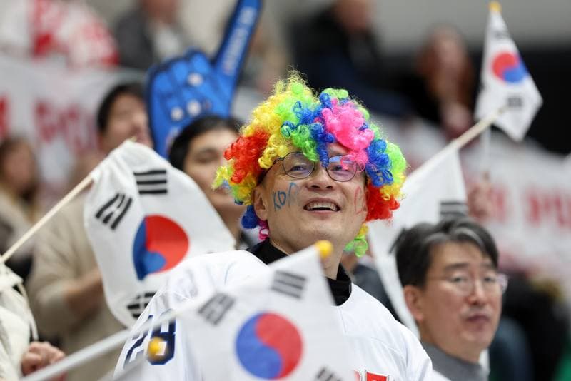Ice Hockey. Olympic Qualification. Korea - Poland. 11.02.2024