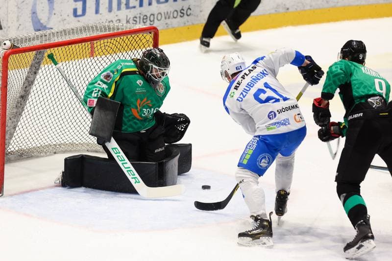 Ice Hockey. Tauron Hokej Liga. Re-Plast Unia Oswiecim - JKH GKS Jastrzebie. 18.02.2024