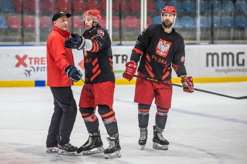 Ice Hockey. Poland national team. Training. 18.04.2022
