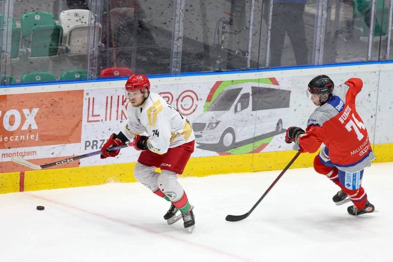 Ice Hockey. Tauron Hokej Liga. Zaglebie Sosnowiec - Marma Ciarko STS Sanok. 23.02.2024
