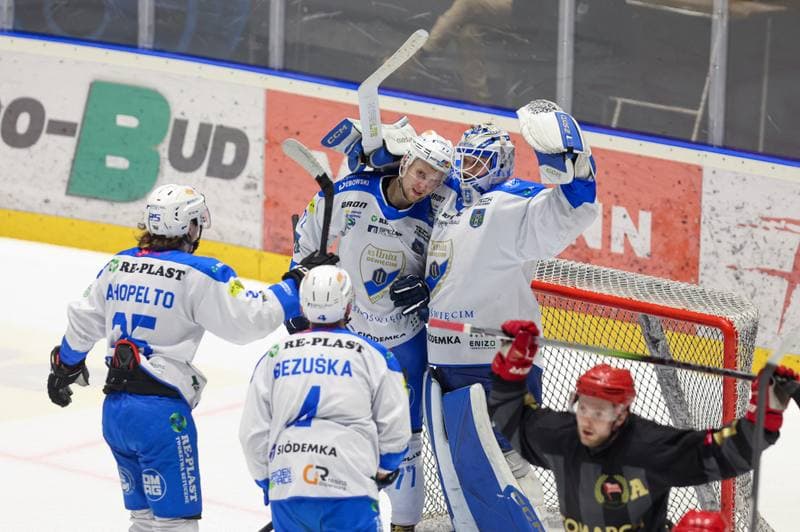 Ice Hockey. Tauron Hokej Liga. Re-Plast Unia Oswiecim - Comarch Cracovia. 14.03.2024