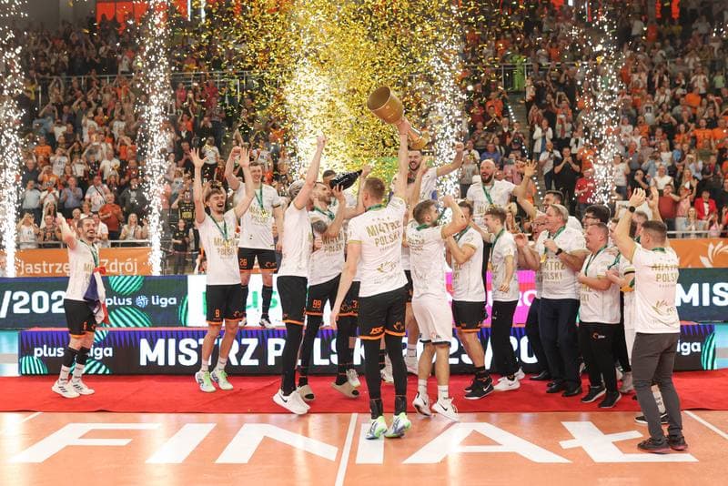 Volleyball. PlusLiga. Jastrzebski Wegiel - Aluron CMC Warta Zawiercie. 28.04.2024