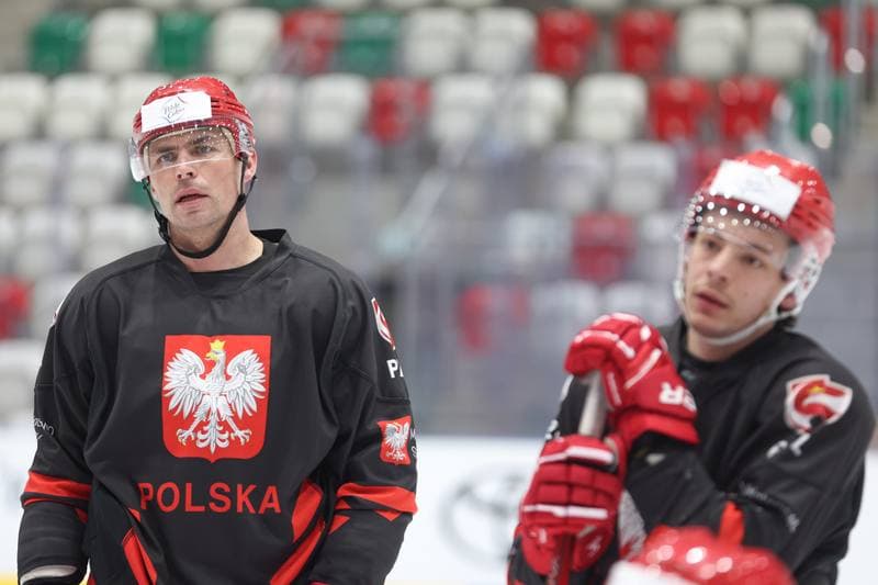 Ice Hockey. Poland national team. Training. 30.04.2024