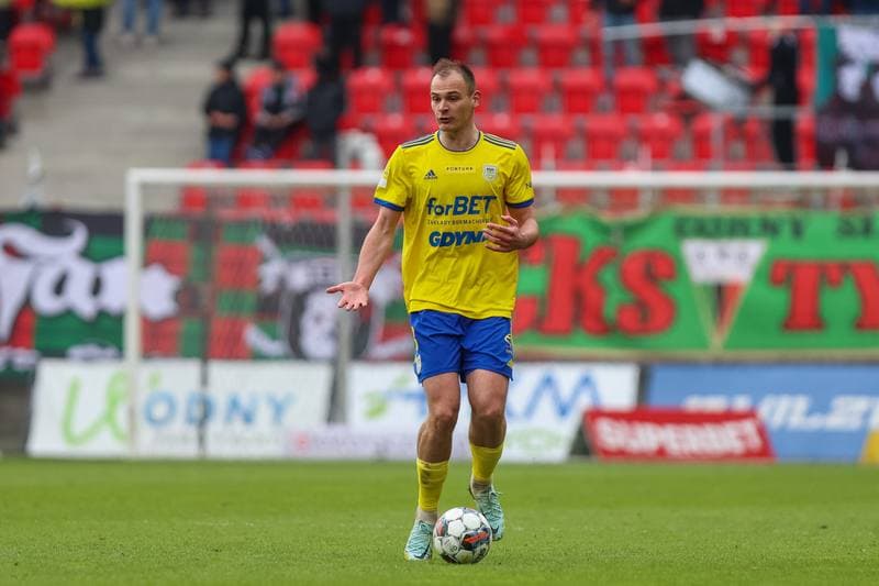 Football. Fortuna I Liga. GKS Tychy - Arka Gdynia. 08.04.2023