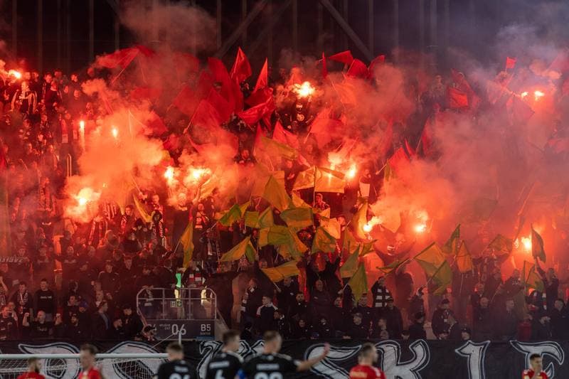Football. Fortuna I Liga. Zaglebie Sosnowiec - LKS Lodz. 28.04.2023