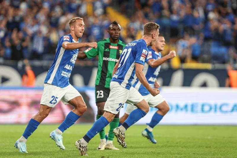 Football. Betclic I liga. Ruch Chorzow - Gornik Leczna. 31.08.2024