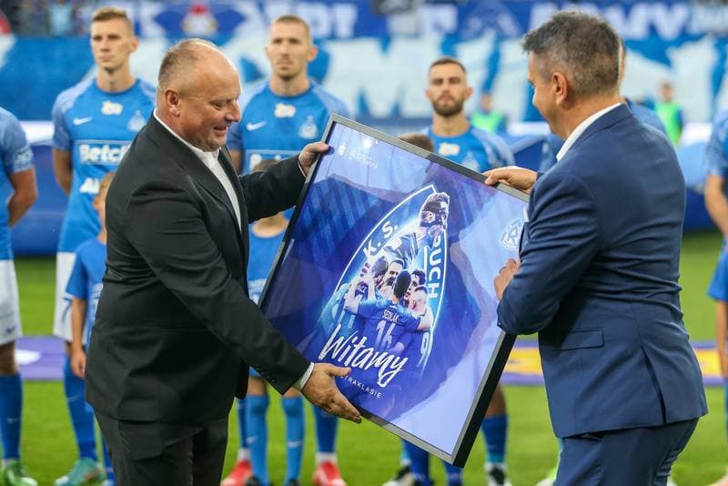 Football. PKO BP Ekstraklasa. Ruch Chorzow - LKS Lodz. 28.07.2023