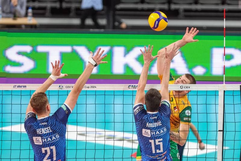 Volleyball. CEV Cup. Aluron CMC Warta Zawiercie - TSV Raiffeisen Hartberg. 25.10.2023