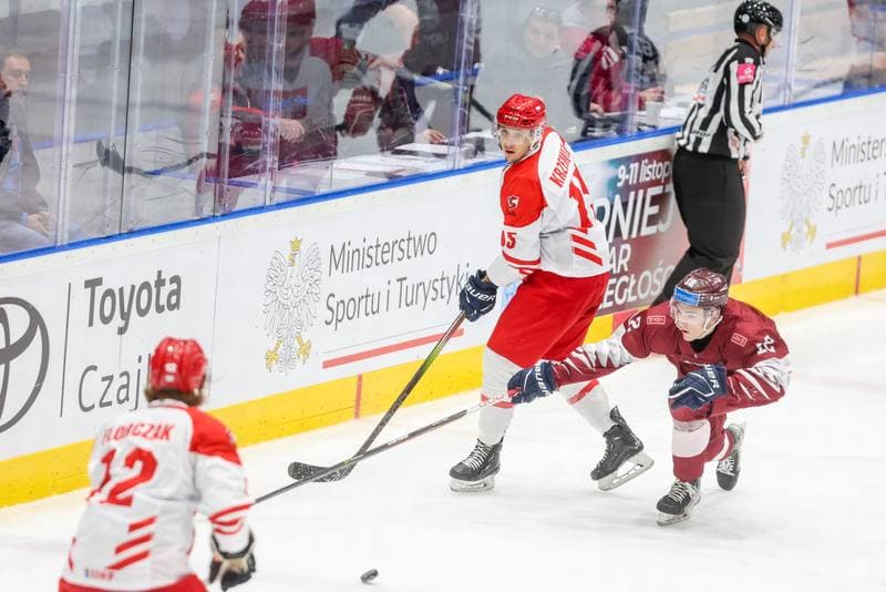 Ice Hockey. Euro Ice Hockey Challenge. Poland - Latvia. 10.11.2023