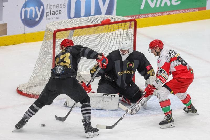 Ice Hockey. Tauron Hokej Liga. Zaglebie Sosnowiec - Comarch Cracovia. 19.11.2023