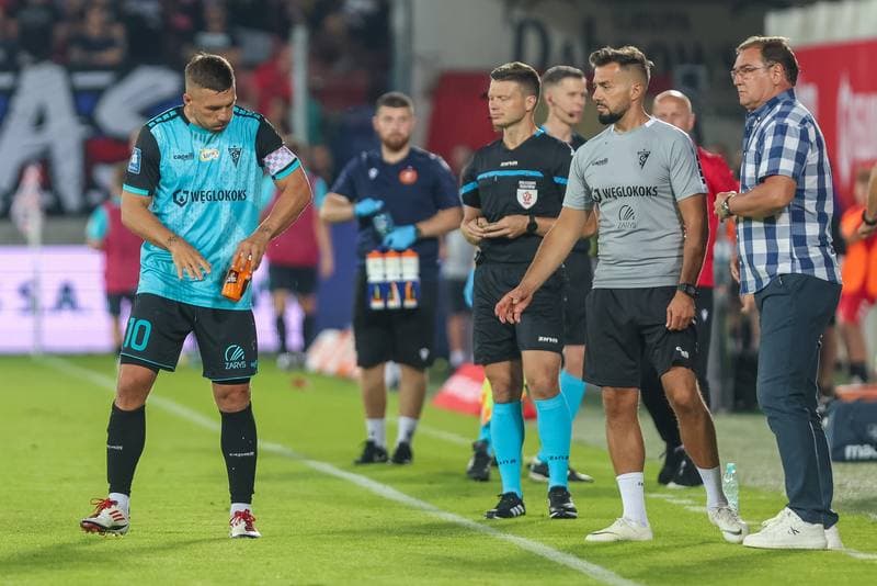 Football. PKO BP Ekstraklasa. Gornik Zabrze - Widzew Lodz. 18.08.2023