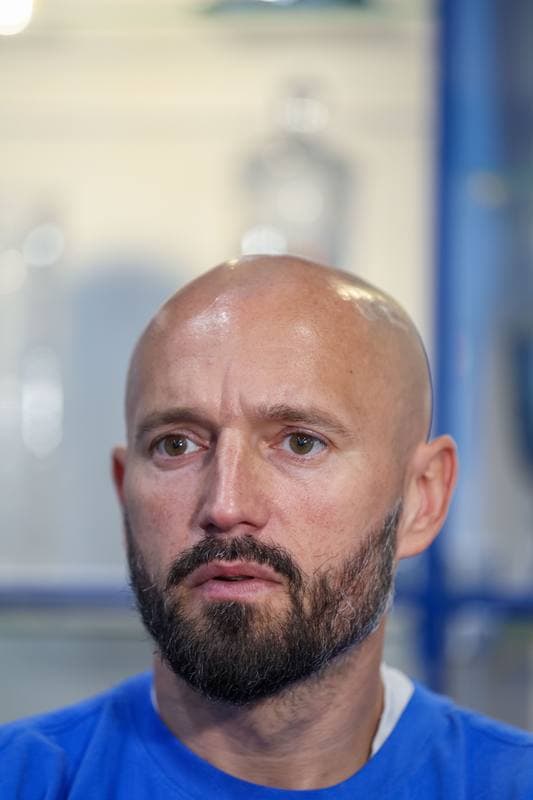 Football. Ruch Chorzow. Press Conference. 24.08.2023