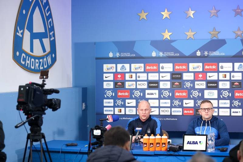 Football. Ruch Chorzow. Press Conference. 08.01.2024