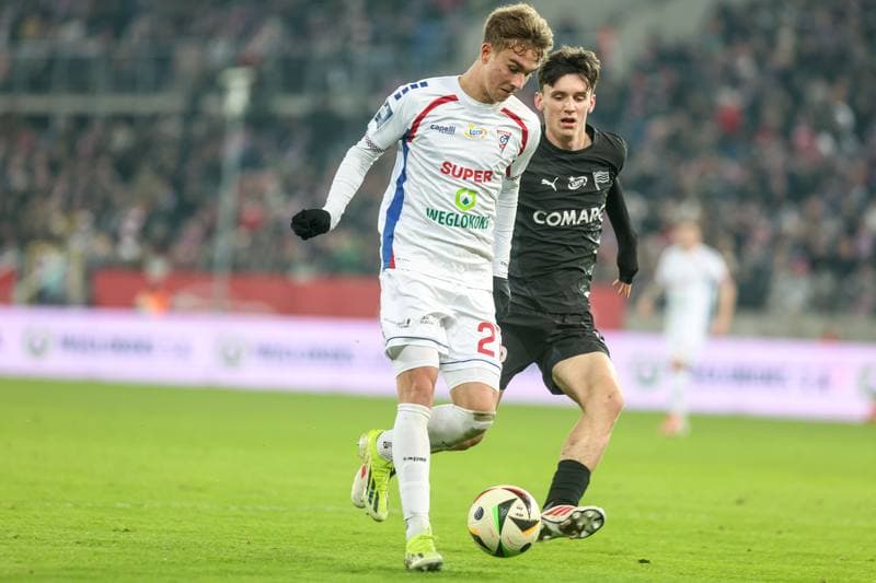 Football. PKO BP Ekstraklasa. Gornik Zabrze - Cracovia Krakow. 28.02.2025