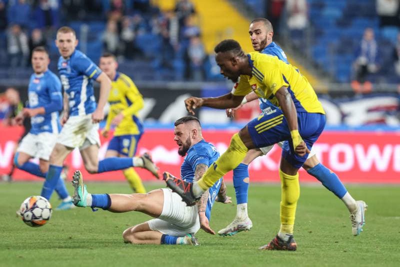 Football. Betclic I Liga. Ruch Chorzow - Arka Gdynia. 08.03.2025