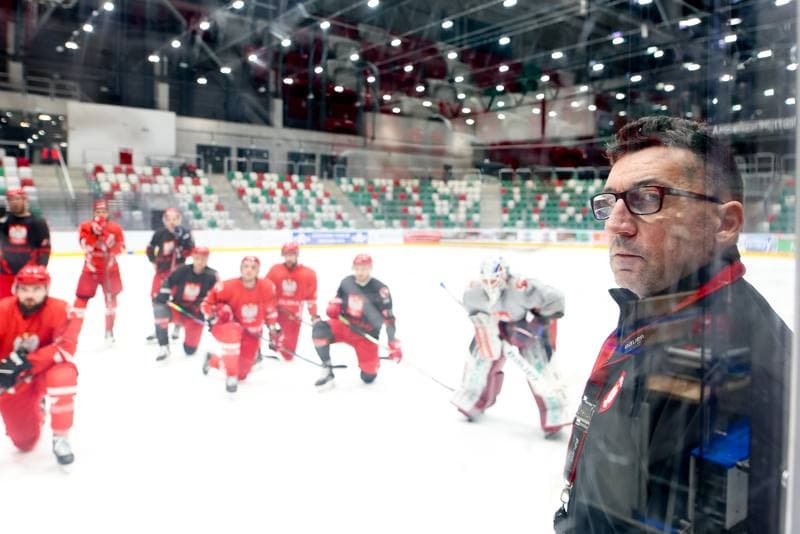 Ice Hockey. Poland national team. Training. 03.02.2024