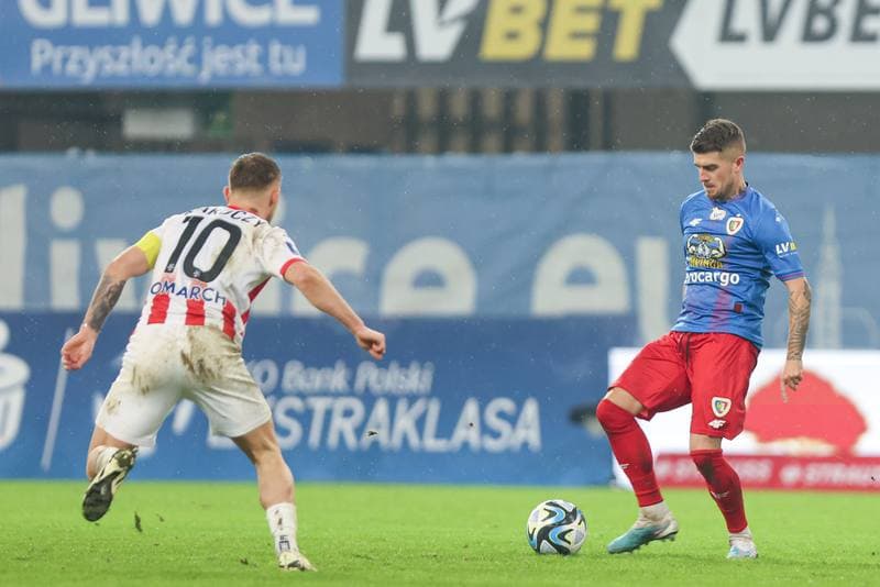 Football. PKO BP Ekstraklasa. Piast Gliwice - Cracovia Krakow. 23.02.2024