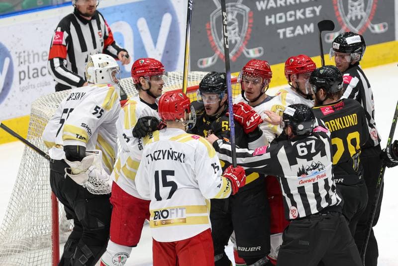 Ice Hockey. Tauron Hokej Liga. Zaglebie Sosnowiec - GKS Katowice. 06.03.2024