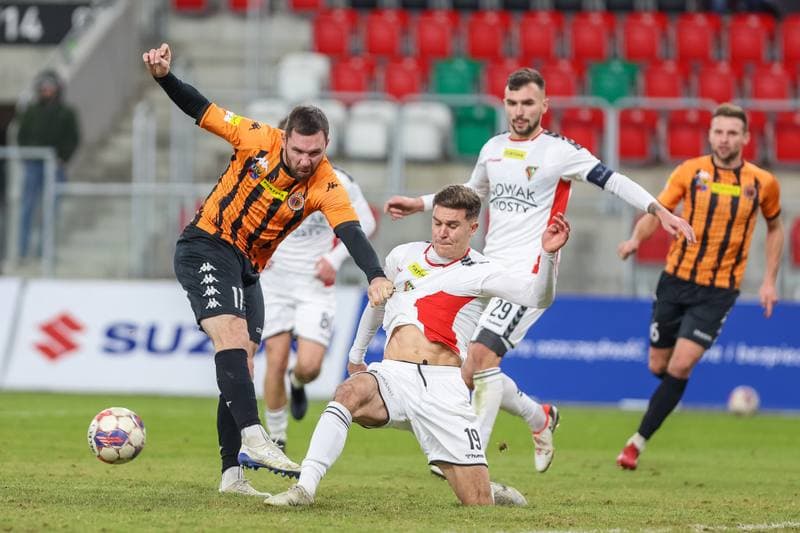 Football. Fortuna I Liga. Zaglebie Sosnowiec - Chrobry Glogow. 19.12.2023