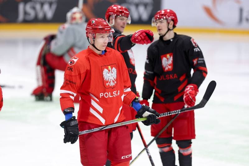 Ice Hockey. Poland national team. Training. 02.04.2024