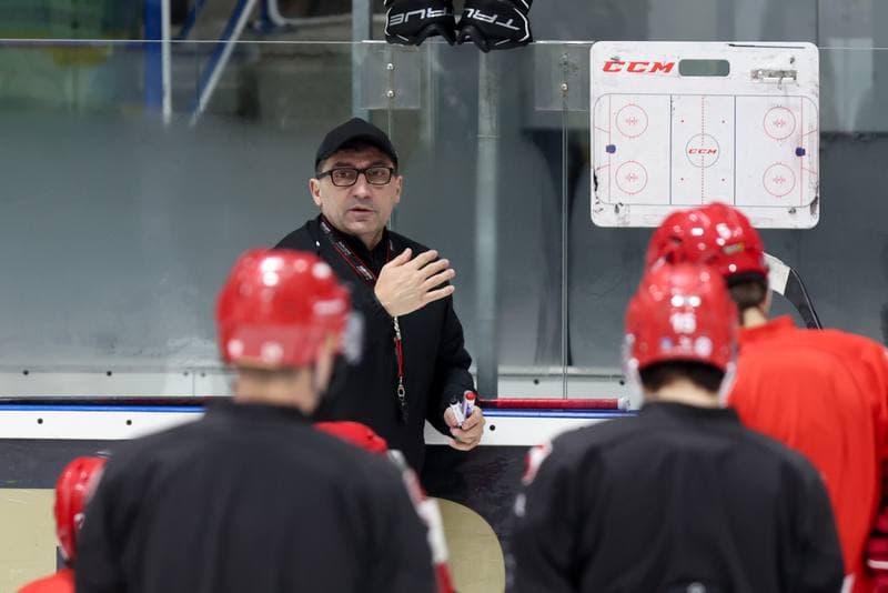 Ice Hockey. Poland national team. Training. 02.04.2024