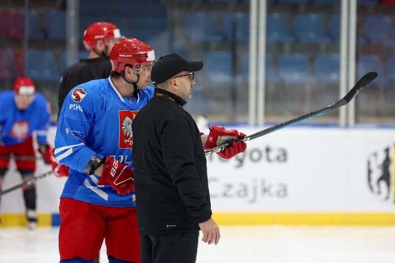Ice Hockey. Poland national team. Training. 22.04.2024