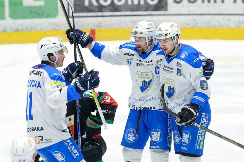 Ice Hockey. Tauron Hokej Liga. Re-Plast Unia Oswiecim - GKS Tychy. 18.03.2024