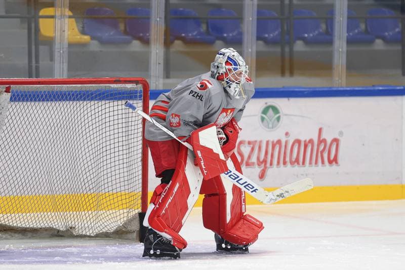 Ice Hockey. Poland national team. Training. 11.04.2024