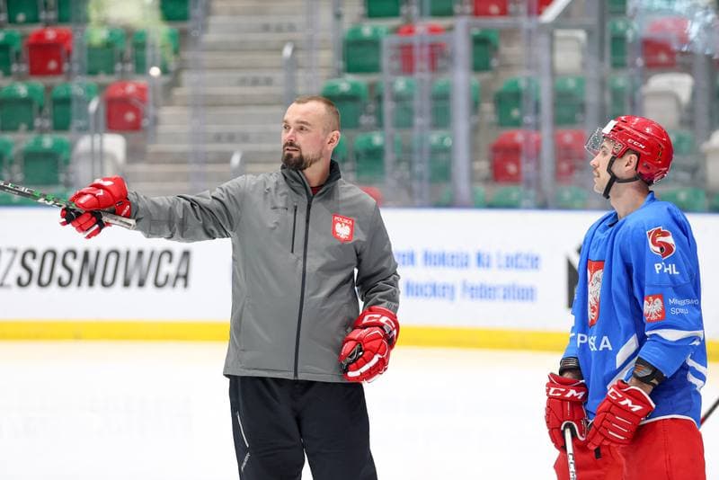 Ice Hockey. Poland national team. Training. 30.04.2024