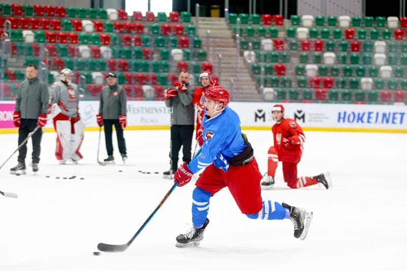 Ice Hockey. Poland national team. Training. 30.04.2024