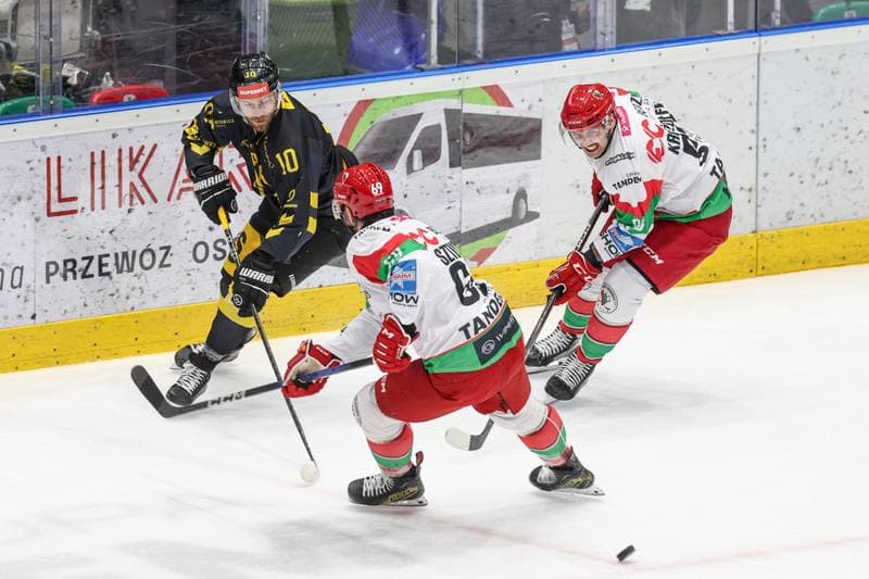 Ice Hockey. Tauron Hokej Liga. EC Bedzin Zaglebie Sosnowiec - GKS Katowice. 01.12.2024